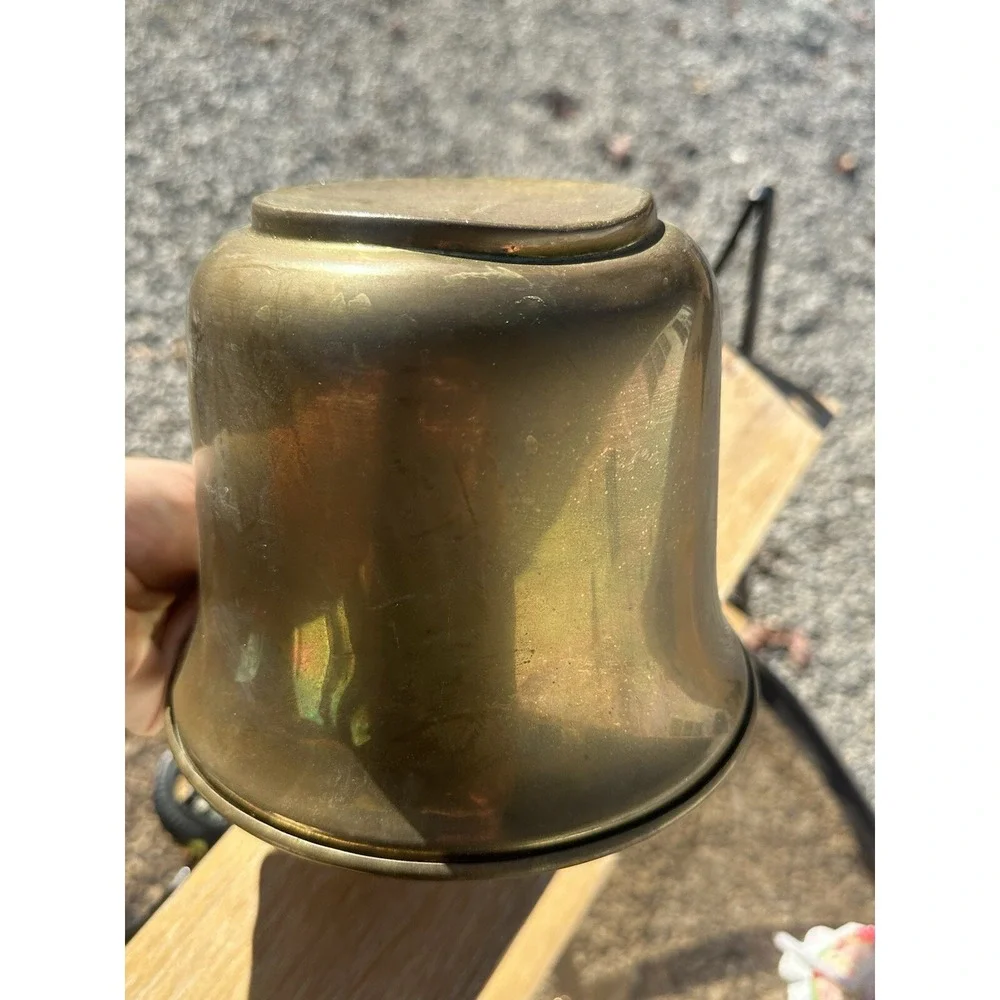 Small Brass Vintage Planter Defected See Pics